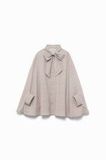 Double Napped Flannel Bow Cape Shirt