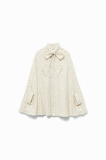 Double Napped Flannel Bow Cape Shirt