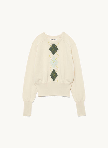 Cashmere Argyle Sweater _Long Sleeve