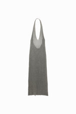 Gauze Halter-neck Long Dress