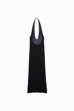 Gauze Halter-neck Long Dress