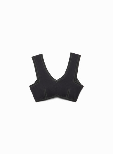 Eyelet Rib Stitch Bra Top