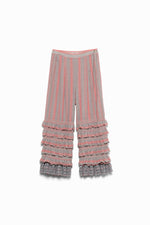 Striped Khadi Tiered Pants