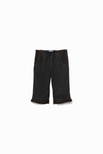 Silk Shaggy Cropped Lounge Pants