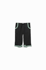 Silk Shaggy Cropped Lounge Pants