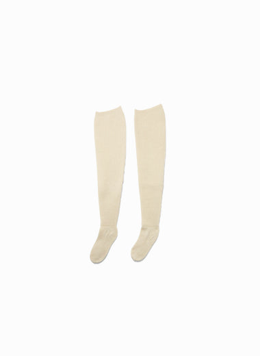 Shetland Rib Stitch Thigh-high Socks