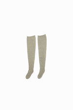 Shetland Rib Stitch Thigh-high Socks