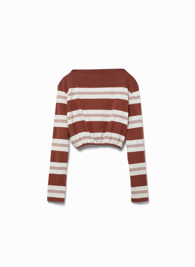 Cotton Jersey Cropped Top