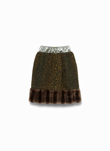 Boucle Jacquard Midi Skort