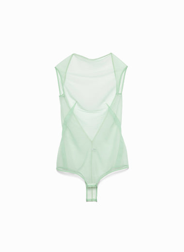 Sheer Back Open Bodysuit