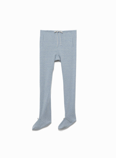 Wool French Terry Footed Pants