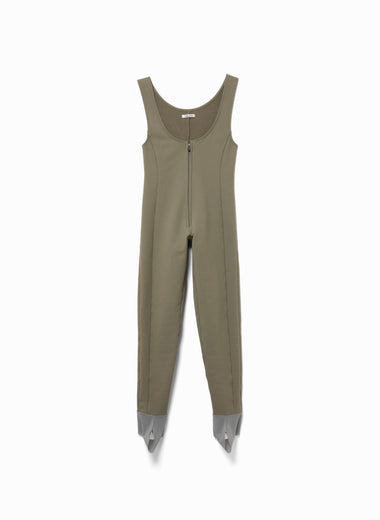 French Terry Half-zip Jumpsuit