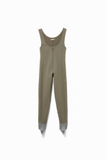 French Terry Half-zip Jumpsuit