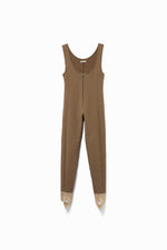 French Terry Half-zip Jumpsuit
