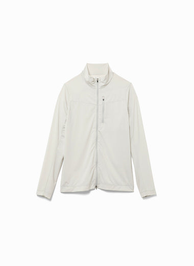 Nylon Jersey Zip-up Top