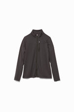 Nylon Jersey Zip-up Top