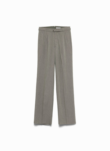 Chambray Two-tuck Slacks