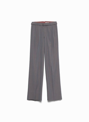 Chambray Two-tuck Slacks