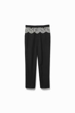 Suiting Lace Waist Pants